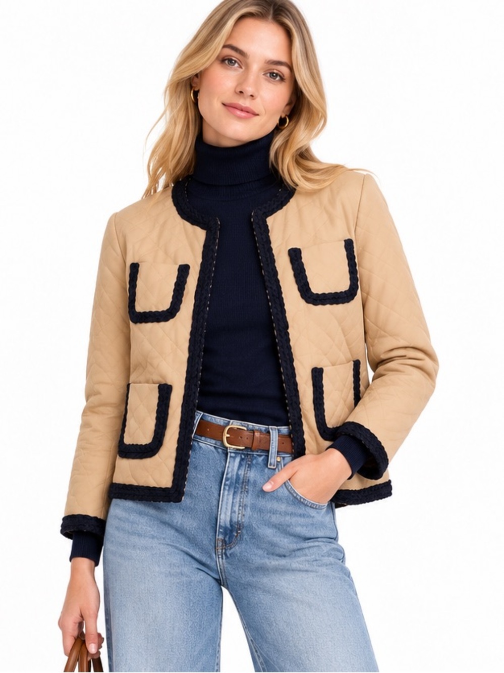 NWT J. Crew Quilted Lady Day Safari Jacket Size 2